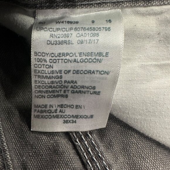 Dickies Carpenter Pants Gray Mens 36X34 Duck Canvas Workwear Normcore Rugged - Picture 8 of 15